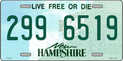 NH license plate 2996519