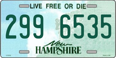 NH license plate 2996535