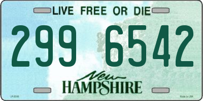NH license plate 2996542