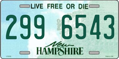 NH license plate 2996543