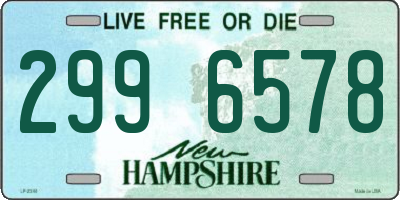 NH license plate 2996578