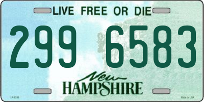 NH license plate 2996583