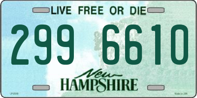 NH license plate 2996610
