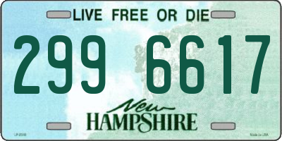NH license plate 2996617