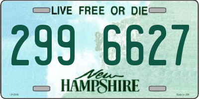 NH license plate 2996627