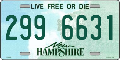 NH license plate 2996631
