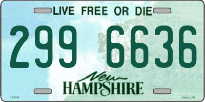 NH license plate 2996636