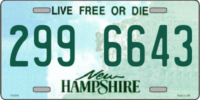 NH license plate 2996643
