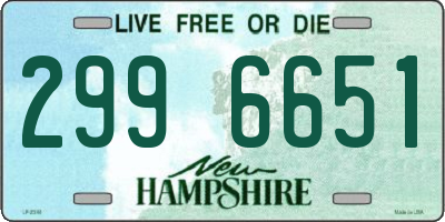 NH license plate 2996651