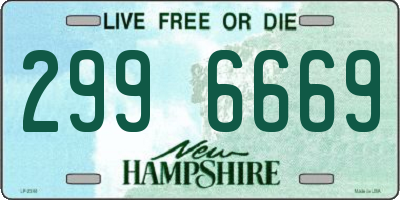 NH license plate 2996669