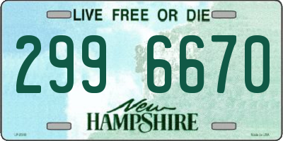 NH license plate 2996670