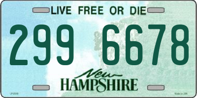 NH license plate 2996678