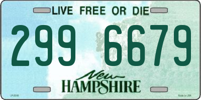 NH license plate 2996679