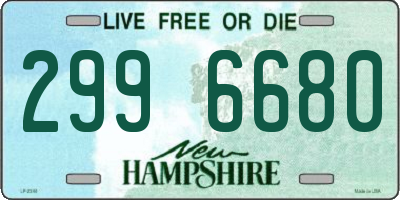 NH license plate 2996680