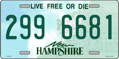 NH license plate 2996681