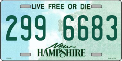NH license plate 2996683
