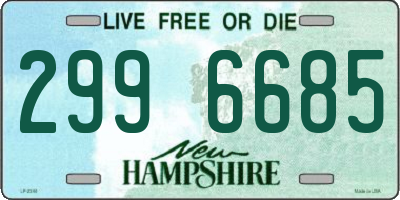 NH license plate 2996685