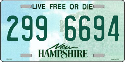 NH license plate 2996694