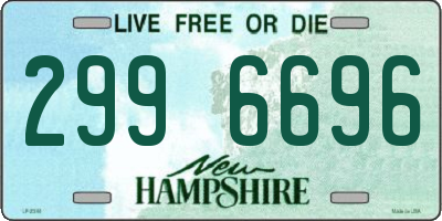 NH license plate 2996696
