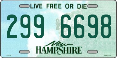 NH license plate 2996698
