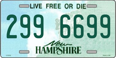 NH license plate 2996699