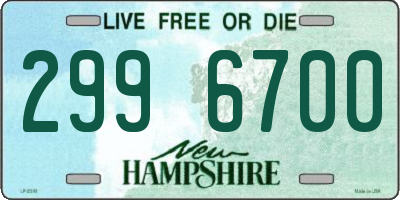 NH license plate 2996700