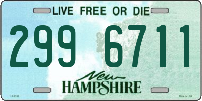 NH license plate 2996711