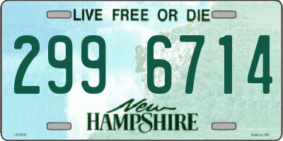 NH license plate 2996714