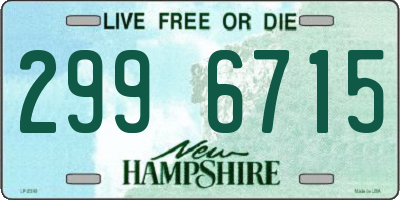 NH license plate 2996715
