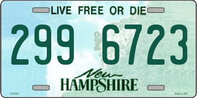 NH license plate 2996723