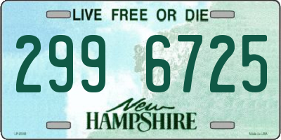 NH license plate 2996725