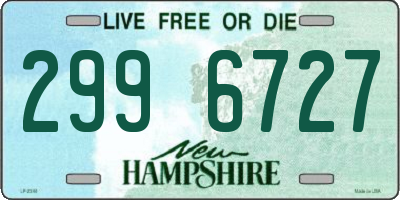 NH license plate 2996727