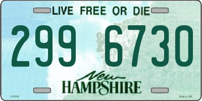 NH license plate 2996730