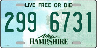 NH license plate 2996731
