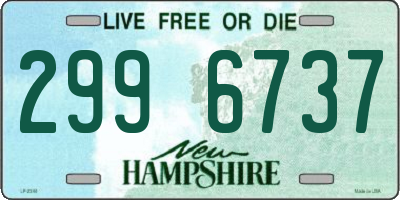 NH license plate 2996737