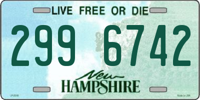 NH license plate 2996742