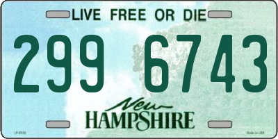 NH license plate 2996743