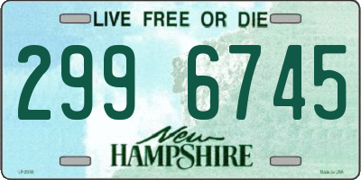 NH license plate 2996745