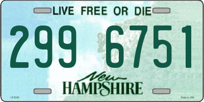 NH license plate 2996751