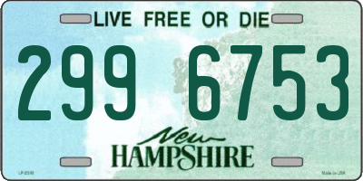 NH license plate 2996753