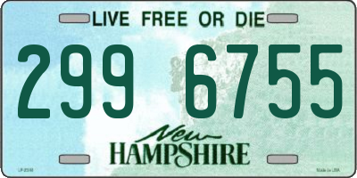 NH license plate 2996755