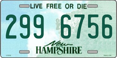 NH license plate 2996756