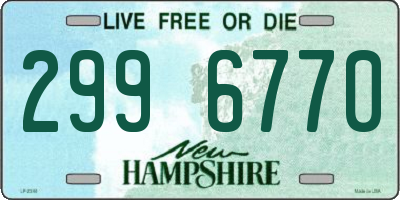 NH license plate 2996770