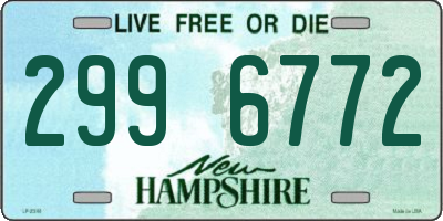 NH license plate 2996772