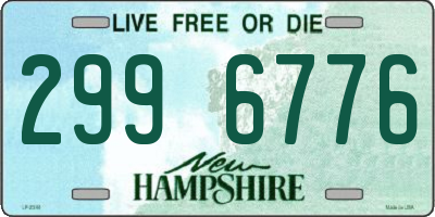 NH license plate 2996776