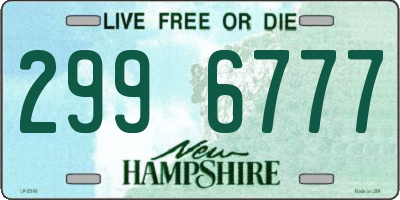 NH license plate 2996777