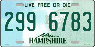 NH license plate 2996783