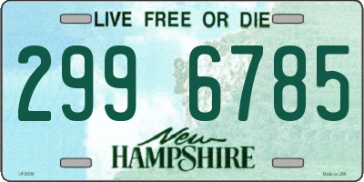 NH license plate 2996785
