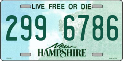 NH license plate 2996786