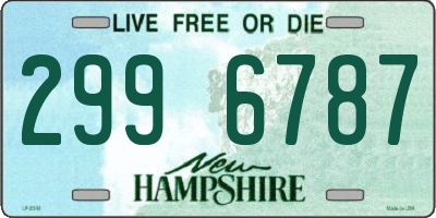 NH license plate 2996787
